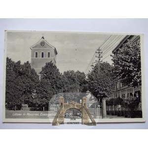 Giżycko, Lotzen, kościół ewangelicki, ok. 1940