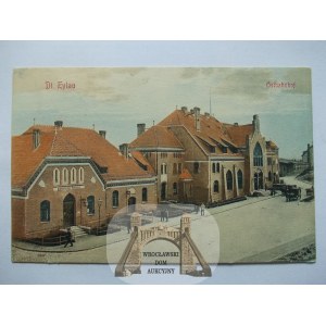 Iława, Deutsch Eylau, dworzec, 1914