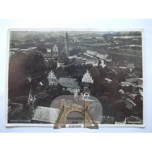 Olsztyn, Allenstein, aerial panorama, circa 1940.