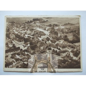 Olsztynek, Hohenstein, panorama lotnicza, ok. 1935