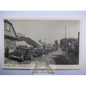 Siemiatycze, ulica, kolumna niemiecka, 1939