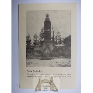 Biała Podlaska, Denkmal für Kraszewski, ca. 1925