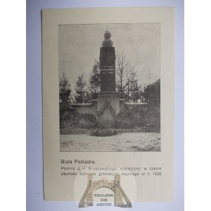 Biała Podlaska, pomnik Kraszewskiego, ok. 1925