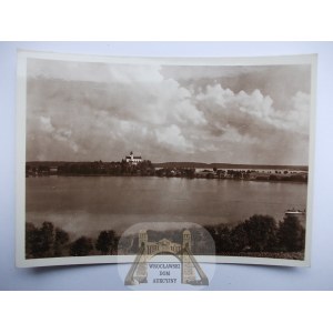 Jezioro Wigry k. Suwałki, Augustów, panorama, fot. Jan Bułhak, wyd. Książnica Atlas, 1938