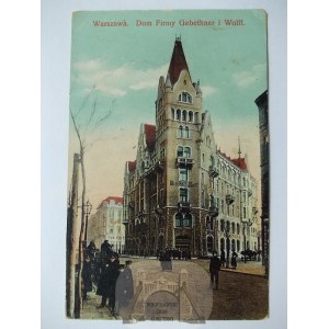 Warszawa, dom firmy Gebethner i Wolf, 1912