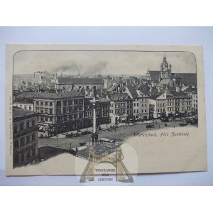 Warsaw, Castle Square, Chodowiecki VI issue no. 13, ca. 1900.