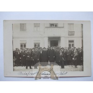 Uniejów, ratusz, uroczystość, ok. 1935
