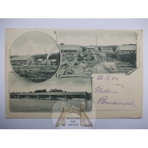 Zarzecze k. Nisko, fabryka, most, 1900