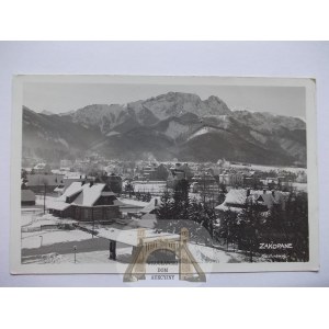 Zakopane, zimowa panorama fot. Zwoliński, ok. 1935