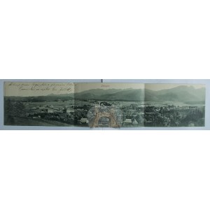 Zakopane, panorama, rozkładana, 3 częściowa 1901