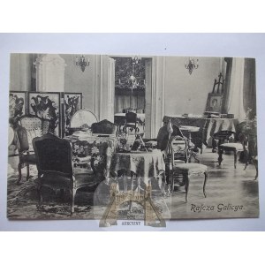 Rajcza k. Żywiec, pałac, wnętrze, ok. 1910