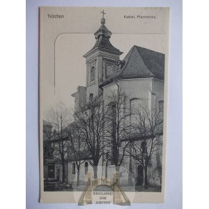 Cieszyn, Teschen, kościół katolicki, ok. 1900