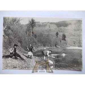 Tatarów, nad wodą, stroje ludowe, zdjęciowa, 1937