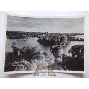 Trakai, the lake and the castle, Atlas Publishing House, photo by Bulhak, 1939