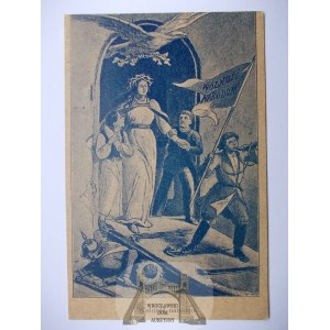 Patriotyczna, Wolność Narodom, orzeł, alegoria ok. 1915