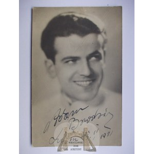 Aktor, Adam Brodzisz, autograf 1931