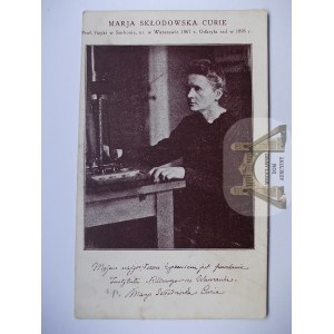 Famous Poles, Maria Curie Skłodowska, ca. 1915