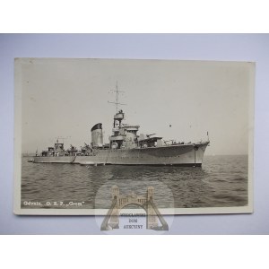 Statek, Okręt O.R.P. Grom, Gdynia, 1939