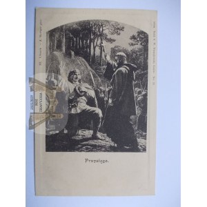 Malarstwo, Grottger, Lithuania, Przysięga, wyd. Niemojowski, nr 23, ok. 1900