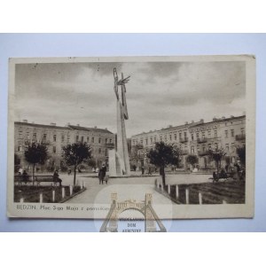 Będzin, pomnik Wolności ok. 1935