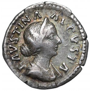 Římská říše, Faustina mladší, denár - SAECVLI FELICIT