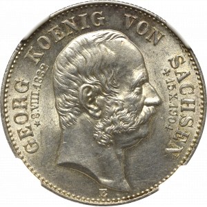 Deutschland, Sachsen, 2 Mark 1904 - Tod des Königs NGC MS63