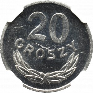 PRL, 20 grošů 1977 - NGC MS64 CZ