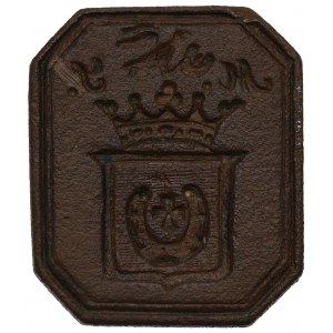 Poland, Name stamp with Jastrzębiec coat of arms