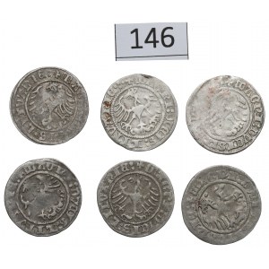 Sigismund I, Lot of halfgroats 1509-14, Vilnius