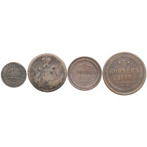 Russia, Copper coin set