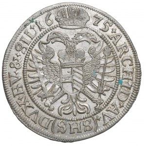 Sliezsko pod vládou Habsburgovcov, Leopold I., 6 krajcars 1675, Wrocław - UNTITLED