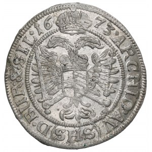 Slezsko pod vládou Habsburků, Leopold I., 6 krajcarů 1673, Vratislav - UNTITLED