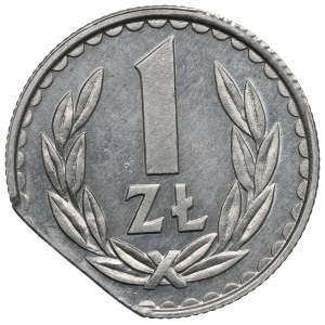 PRL, 1 zloty 1984 - destruct
