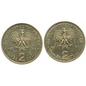 III RP, Zestaw 2 złote 1998 Zygmunt III Waza