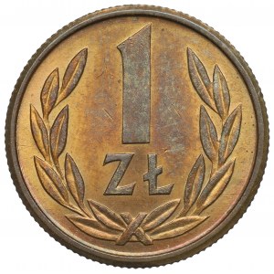 People's Republic of Poland, Pin with an image of a 1 zloty coin