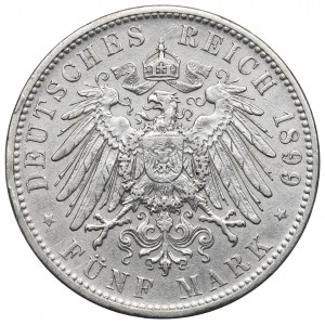Germany, Bayern, 5 mark 1899