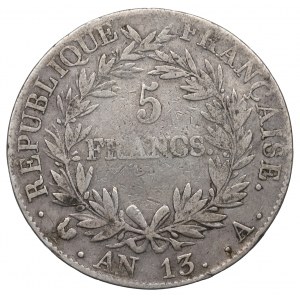 Francúzsko, 5 frankov 1804, Paríž