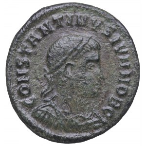 Cesarstwo Rzymskie, Konstantyn II, Follis Nikomedia - PROVIDENTIAE CAES•