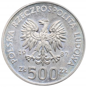 PRL, 500 złotych 1987 - Mistrzostwa Europy w Piłce Nożnej