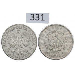 II RP, Set of 5 gold 1933 and 1936