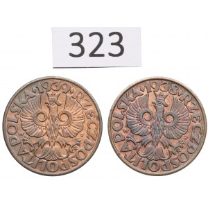 Second Republic, Set of 5 pennies 1938-39