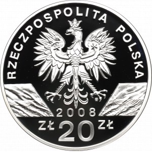 III RP, 20 PLN 2008 - Sokol sťahovavý