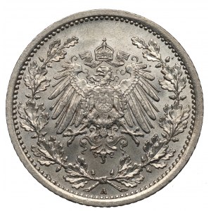 Nemecko, 1/2 značky 1915 A, Berlín
