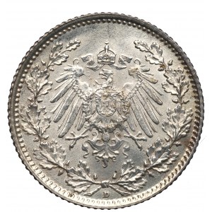 Nemecko, 1/2 značky 1907 D, Mníchov