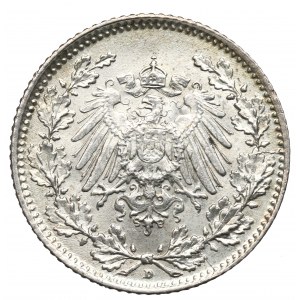 Germany, 1/2 mark 1916 D, Munich