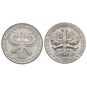 PRL, Zestaw 10 złotych 1965