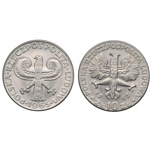 PRL, Zestaw 10 złotych 1965