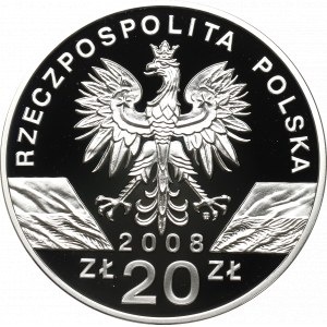 III RP, 20 złotych 2008 - Sokół wędrowny