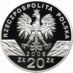 III RP, 20 PLN 2008 - Sokol sťahovavý