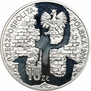 Third Republic, 10 PLN 2004 - 60th anniversary of the Warsaw Uprising
